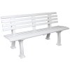 Freiburg tenisová lavička bílá délka 200 cm