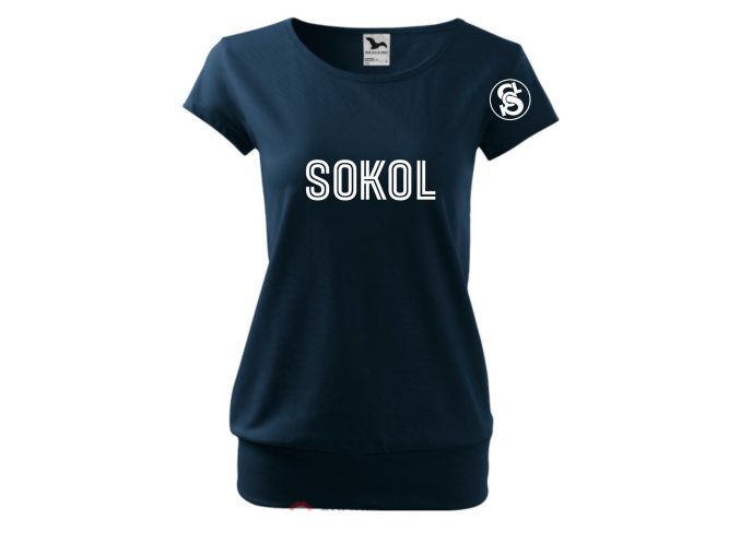 Dámské tričko s volným střihem Sokol Hlásná Třebaň - různé barvy