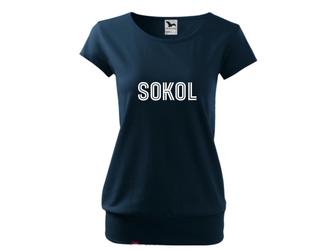 Dámské tričko s volným střihem Sokol var.2