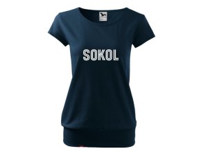 Dámské tričko s volným střihem Sokol var.2