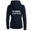 Dámská mikina s kapucí na zip Sokol Hlásná Třebaň - různé barvy