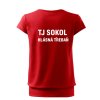 Dámské tričko s volným střihem Sokol Hlásná Třebaň - různé barvy