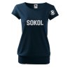Dámské tričko s volným střihem Sokol HT var.1
