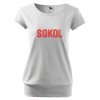 Dámské tričko s volným střihem Sokol Hlásná Třebaň - různé barvy