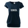 Dámské tričko s volným střihem Sokol var.2