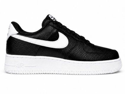 Nike Air Force 1 Low '07 Black White Pebbled Leather