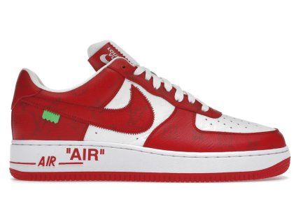 Nike Air Force 1 Low Louis Vuitton By Virgil Abloh White Red