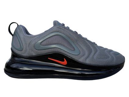 NIKE AIR MAX 720 Cool Grey/ Bright Crimson-Black