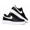 Nike Air Force 1 Low '07 Black White Pebbled Leather
