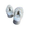 UGG WHITE FLUFF MOMMA SUGAR SLIDE 2" PLATFORM SLIPPERS