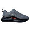 NIKE AIR MAX 720 Cool Grey/ Bright Crimson-Black