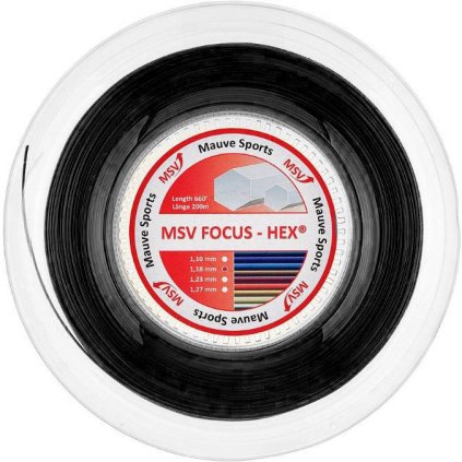 MSV Hex Focus 200m (Velikost 1.27mm Černá)
