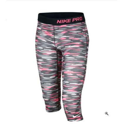 Nike Pro Graphic-Dívčí 3/4 elasťáky (Velikost XS)