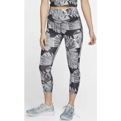 NIKE W NK FAST CROP RUNWAY-Dámské 7/8 legíny (Velikost S)