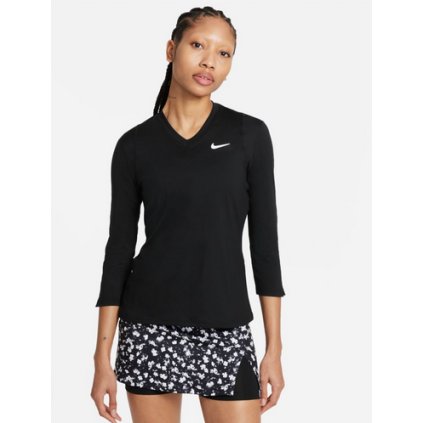 W NKCT VCTRY DF TOP 3/4 SLV-Dámské tenisové triko (Velikost XL)