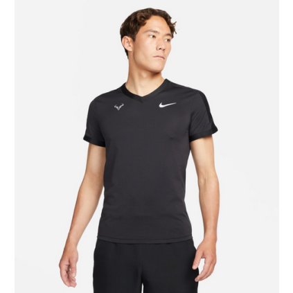 RAFA MNK DFADV SS TOP MTLC-Pánské tenisové triko (Velikost XXL)