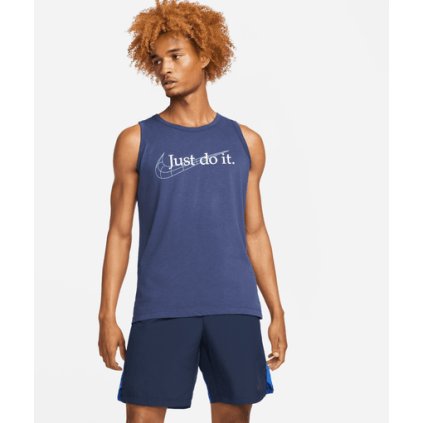 M NK DF TANK SLUB HBR-Pánský nátělník (Velikost XL)