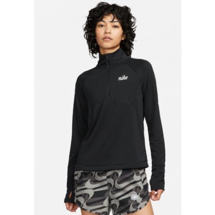 Dri-FIT Icon Clash 1/4-Zip Running Top-Dámské triko (Velikost L)