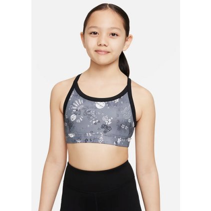 Nike Dri-FIT Indy Icon Clash-Dívčí sportovní podprsenka (Velikost L)