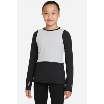 Nike Pro Warm Dri-FIT-Dívčí triko (Velikost L)