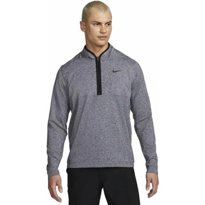 Nike Golf Dri Fit Victory Heather 1/2 Top-Pánské golfové triko (Velikost XL)