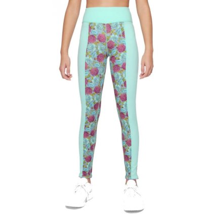 Nike Dri-FIT One Luxe Girl's Printed Leggings-Dívčí legíny (Velikost L)