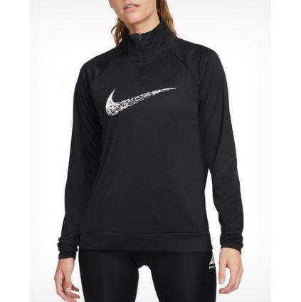 Nike Womens Running Half Zip Long Sleeve Top-Dámské triko (Velikost S)
