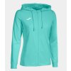SCULPTURE II ZIP-UP HOODIE TURQUOISE-Dívčí mikina (Velikost XS=153-164cm)