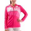 SUPERNOVA II HOODIE JACKET FLUOR PINK-WHITE-Dívčí mikina (Velikost XS=153-164 cm)