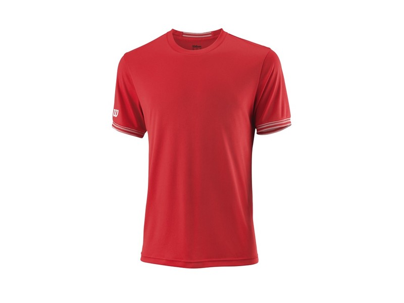 WILSON M TEAM SOLID CREW RD/Wh Velikost: XL