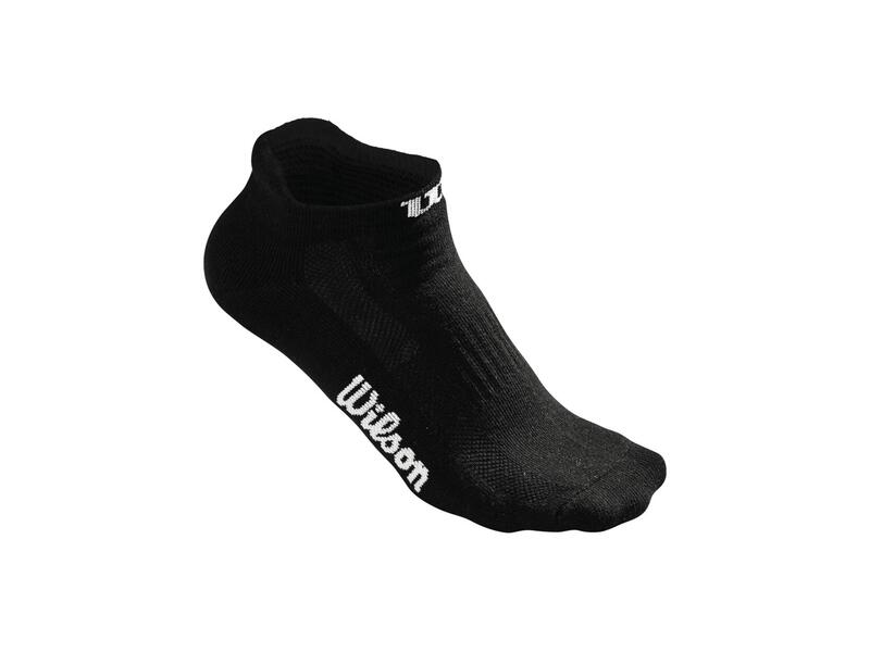 WILSON W NO SHOW SOCK 3PR/PK Bk