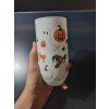 Bílá sklenička Halloween
