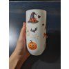 Bílá sklenička Halloween