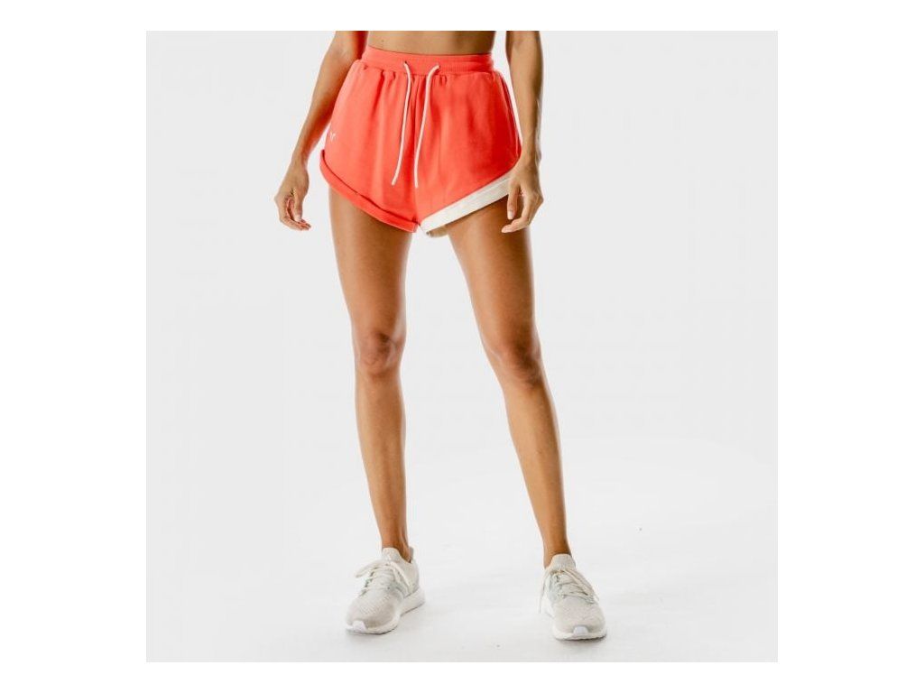 Dámske šortky Lab Hot Coral - SQUATWOLF (Veľkosť M)