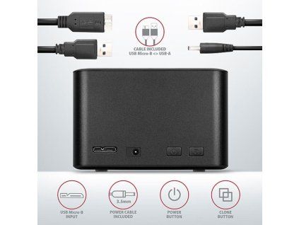 axagon adsa d25 clone mini dock image1 big ies60962401
