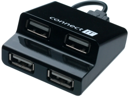 connect it usb hub 4 porty step cerny ien170424