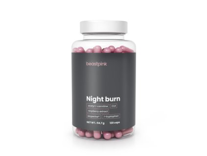 night burn 120 caps beastpink new