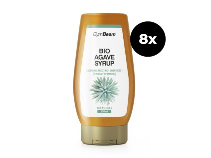 bio agave syrup 8x250 ml gymbeam
