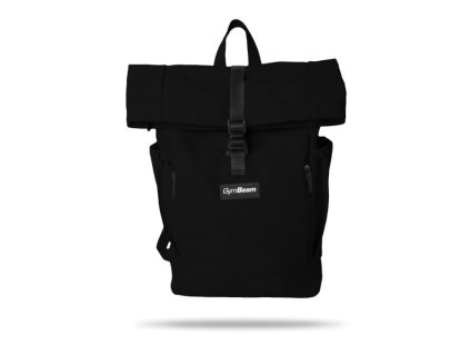 rolltop backpack black gymbeam 1