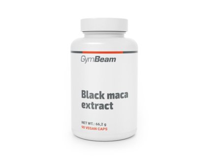 black maca extract 90 vegan caps gymbeam 1