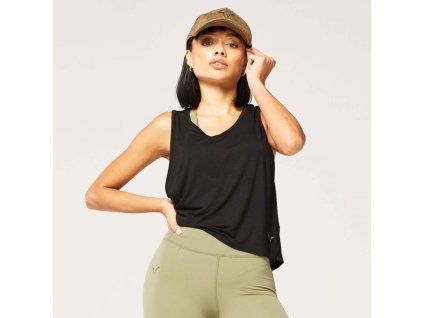 Dámske tielko Code Mesh Back Crop Black - SQUATWOLF (Veľkosť L)