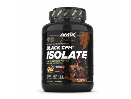 Amix Black Line Black CFM Isolate 1000 g chocolate cake (Príchuť čokoládová torta)