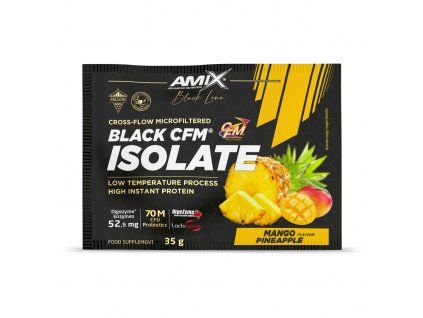 Amix Black Line Black CFM Isolate 35 g mango pineapple (Príchuť mango-ananás)