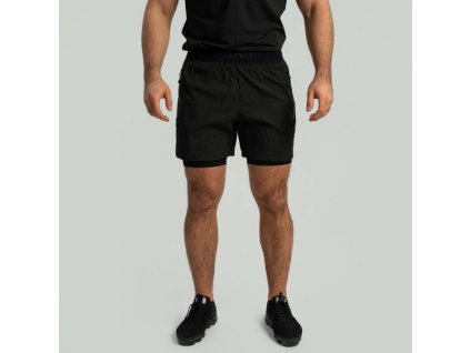 Šortky 2v1 čierne - STRIX (Veľkosť L)