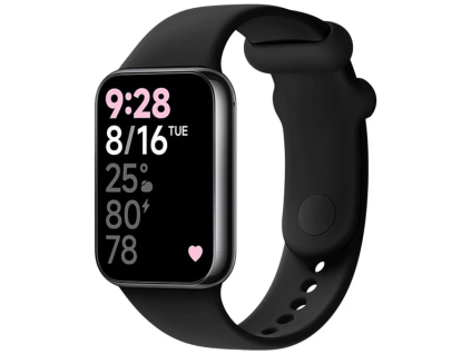 silikonovy reminek fixed silicone strap pro xiaomi smart band 8 pro cerny ien529848