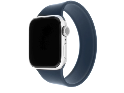 elasticky silikonovy reminek fixed silicone strap pro apple watch 38 40 41mm velikost l modry ien433992