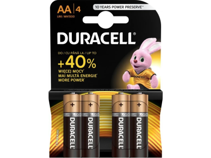 duracell basic alkalicka baterie 4 ks aa ien454330