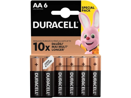 219003 duracell basic alkalicka baterie 6 ks aa ien387169