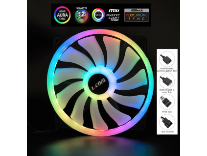 1stcool aura evo argb pwm ring 20cm ventilator ien491782