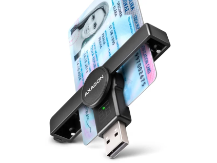 axagon cre smpa usb a pocketreader ctecka kontaktnich karet smart card eobcanka eid klient ien501293